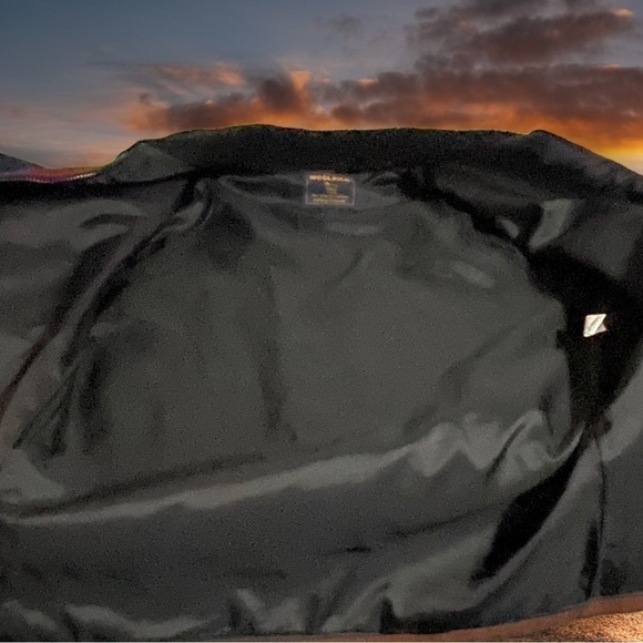 VINTAGE Woolrich Multi Ombre 17165 Rainbow Wool Barn Coat Size Medium - Picture 16 of 16